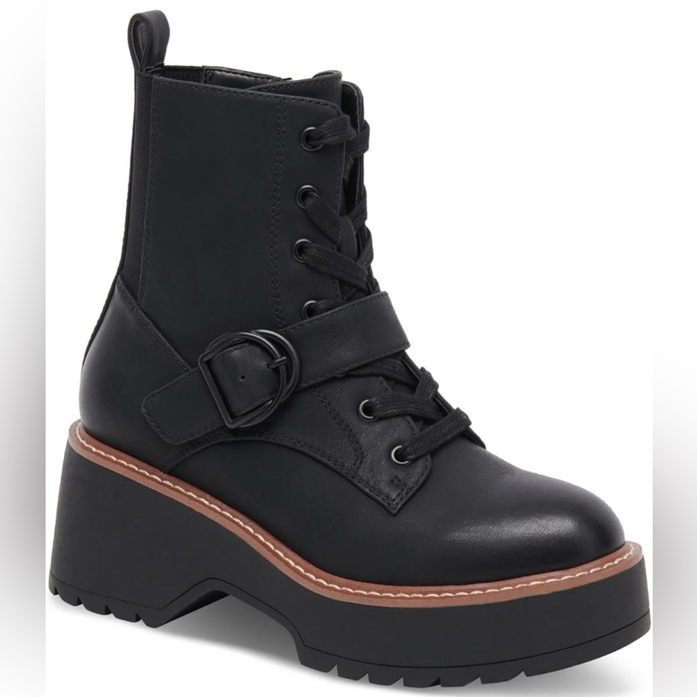 Aqua College Lace-Up Combat Boots Size 7.5 waterproof New